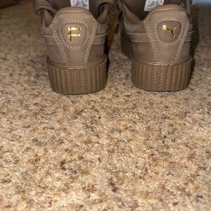 Puma Fenty Kids Sneakers - Tan and Gold